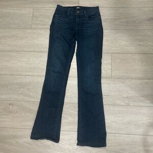Paige Manhattan Dark Blue Bootcut Jeans Size 25 Inseam 30 inches (for petites!)